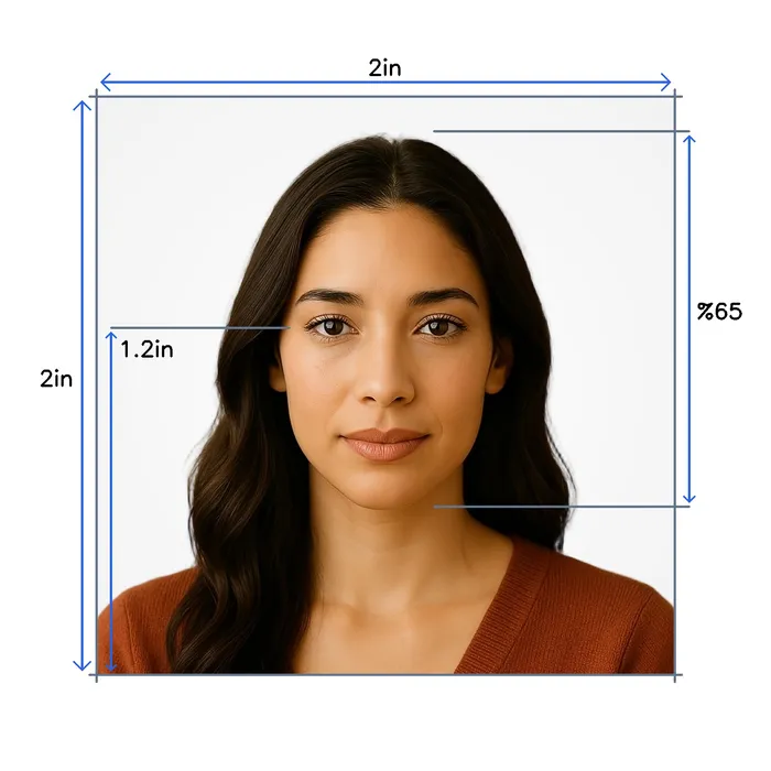 Passport photo requirements to create photo online
