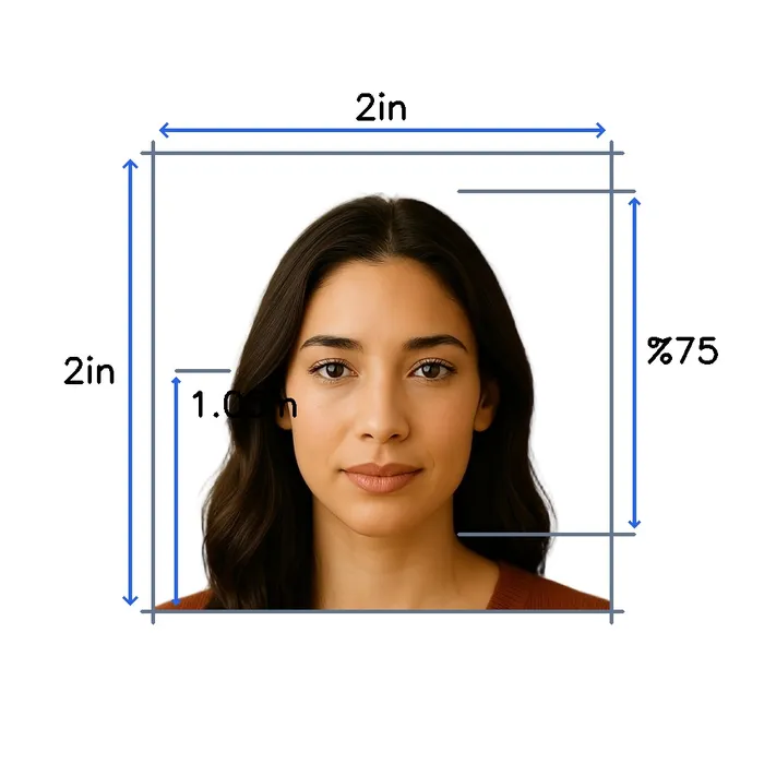 Passport photo requirements to create photo online