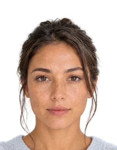 A single Russian Visa photo