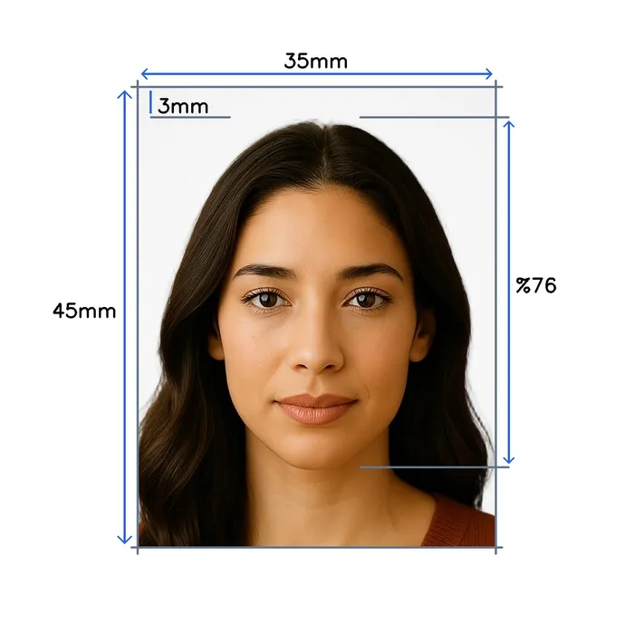 Passport photo requirements to create photo online
