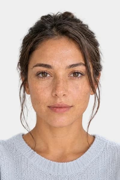 A single Greek Passport photo