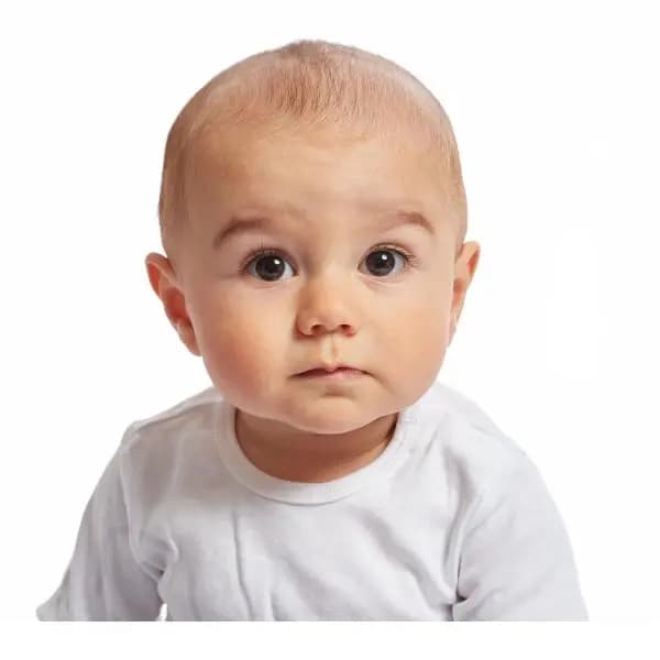 Sample image of a Baby Passport 35 x 45  mm photo made with your smartphone with Snap2Pass