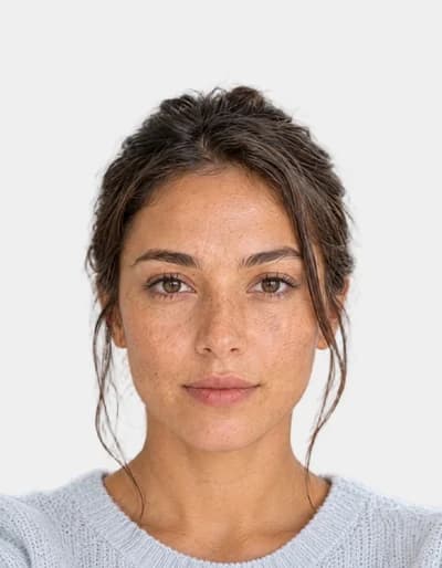 A single UK Visa photo