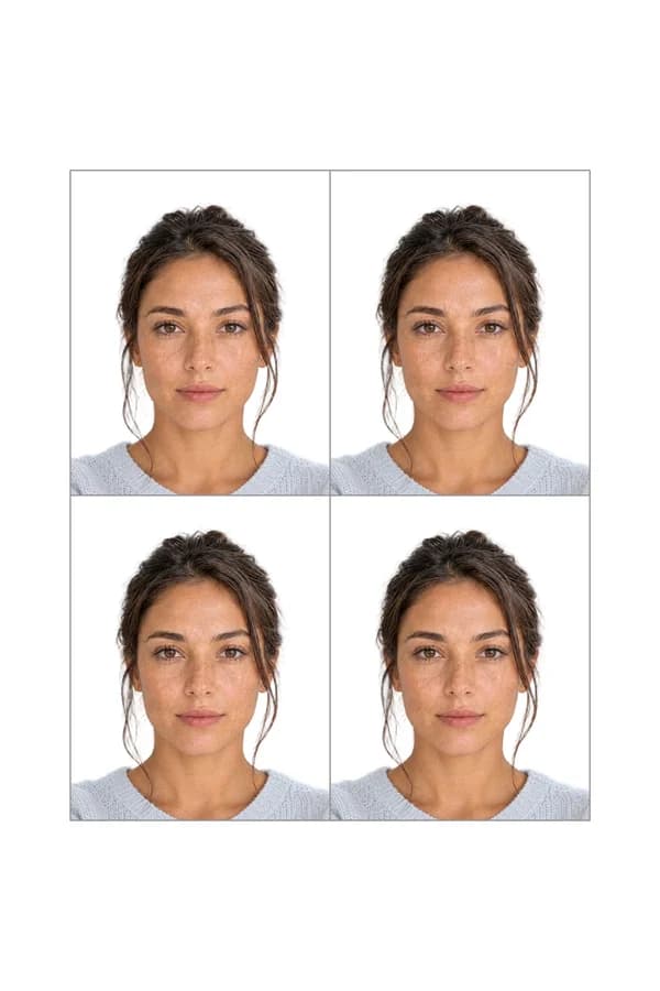 A print sheet of Hong Kong Passport photos
