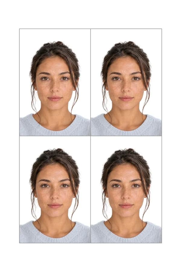 A print sheet of Vietnamese Passport photos